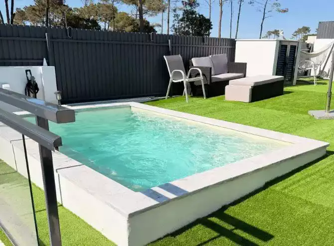 Piscina premium concluída dentro do prazo combinado