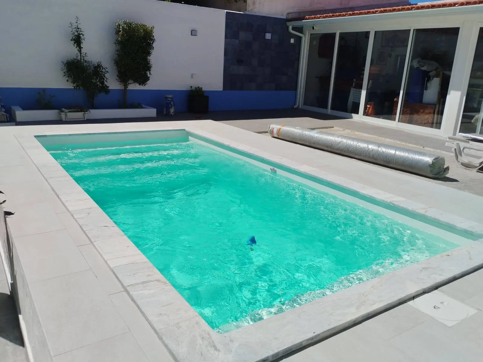 Piscina em formato L
